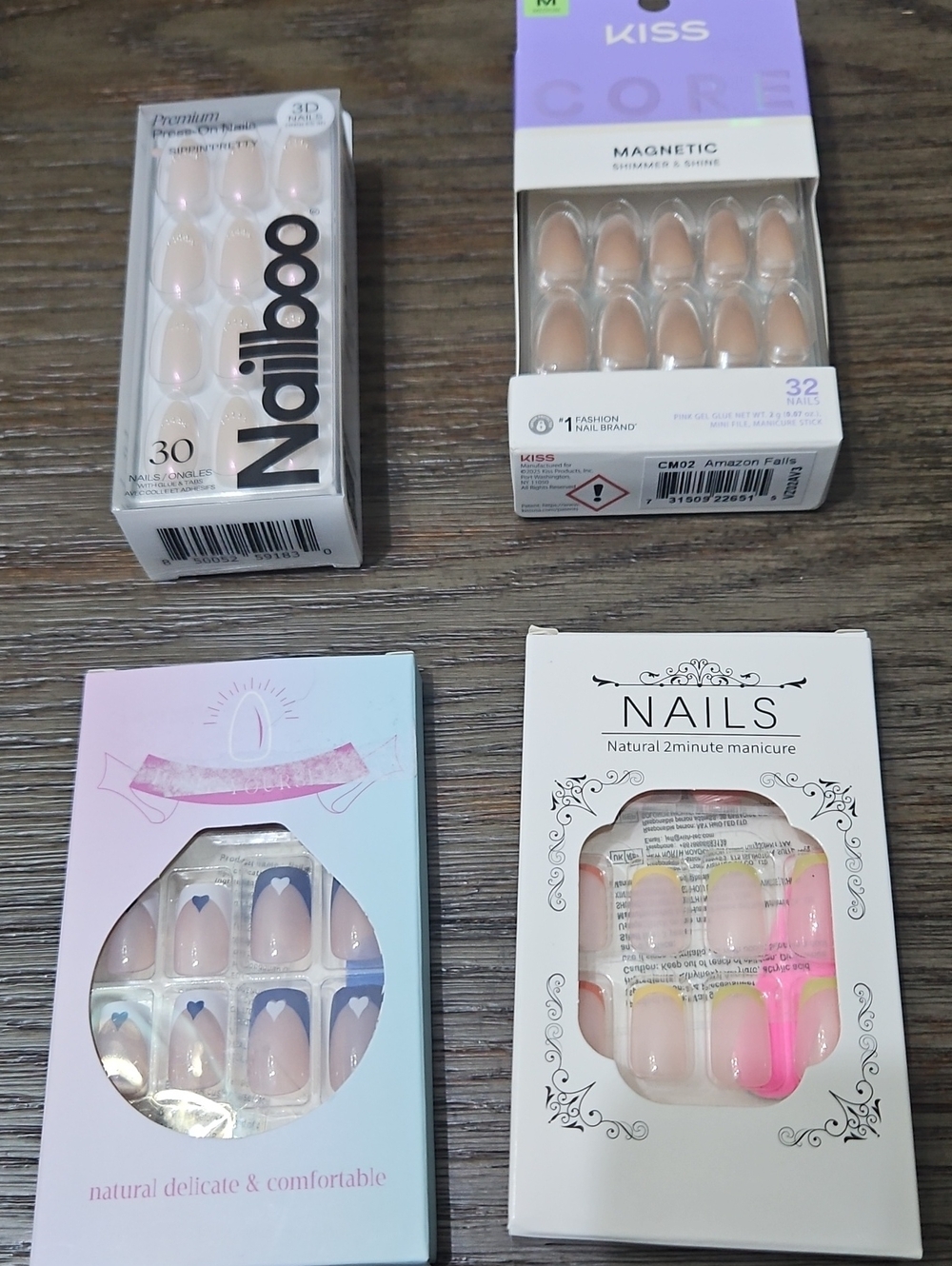 KISS Core Magnetic Nude Press-On Nails - Soft Nude Set